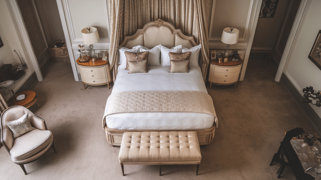 Room Layout Planning with a King Bed